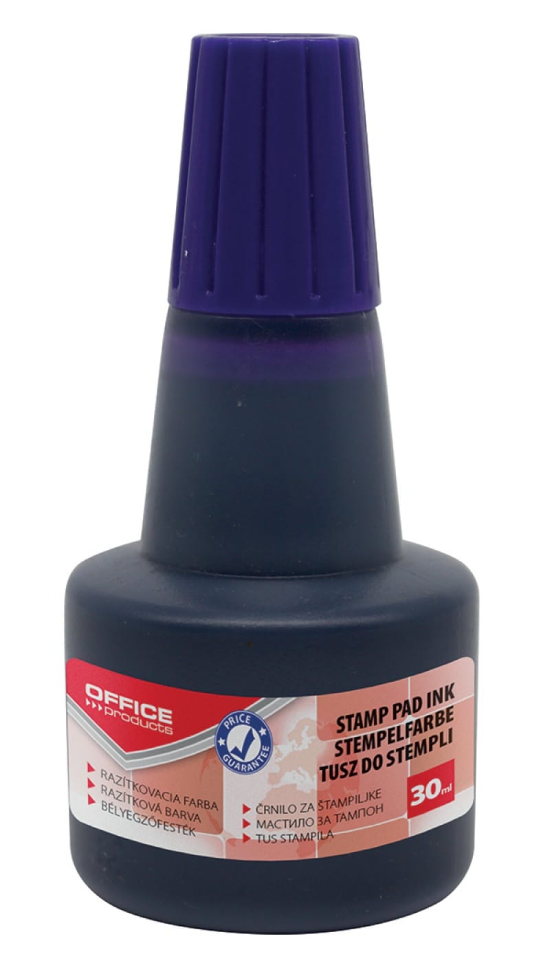 Tusz do pieczątek OFFFICE PRODUCTS, 30ml, fioletowy - obrazek 1
