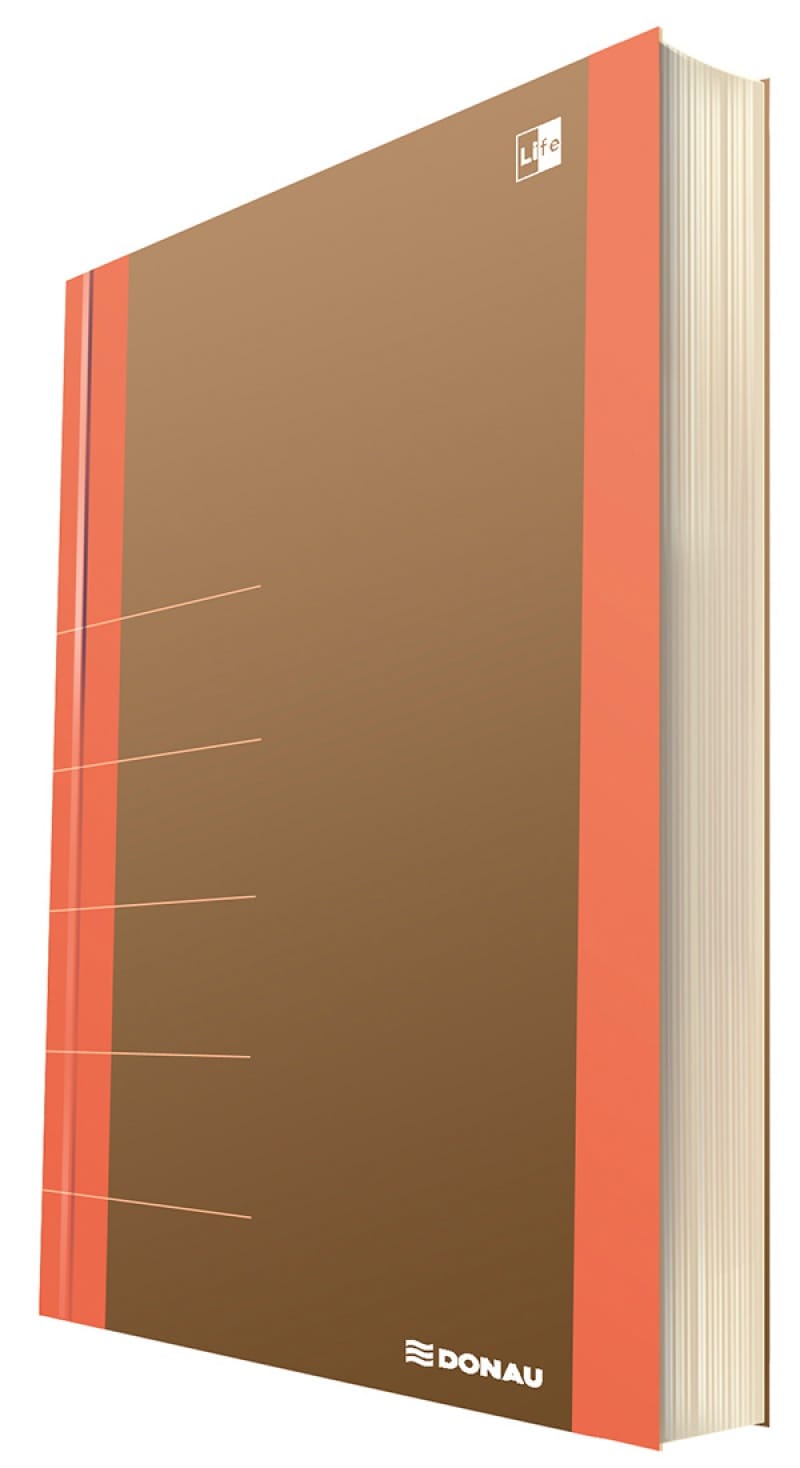 179034-172303-notatnik_donau_life_organizer_165x230mm_80_k-800w Notatnik DONAU Life, organizer, 165x230mm, 80 kart., pomarańczowy - obrazek 1
