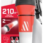 Latarka ENERGIZER Lantern, 2w1 + 2szt. baterii AA, czerowna
