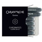Naboje CARAN D'ACHE Chromatics Cosmic Black, 6szt., czarne