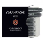 Naboje CARAN D'ACHE Chromatics Organic Brown, 6szt., brązowe