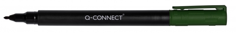 Marker do płyt CD/DVD Q-CONNECT, F, 0,6mm (linia), zielony (opakowanie 10 szt.) - obrazek 1