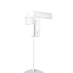 Stojak do dezynfekcji OFFICE PRODUCTS, z uchwytem na rękawiczki i dozownikiem, biały
