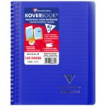 Kołonotatnik CLAIREFONTAINE Koverbook, w linię, 80 kart., 14,8x21cm, mix kolorów