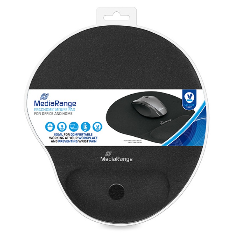 234658-218959-podkladka_pod_myszke_i_nadgarstek_mediarange-800w Podkładka pod myszkę i nadgarstek MEDIARANGE, żelowa, czarna - obrazek 1