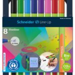 Zestaw cienkopisów SCHNEIDER Line-Up, 0,4mm, stojak, 8 szt., miks kolorów