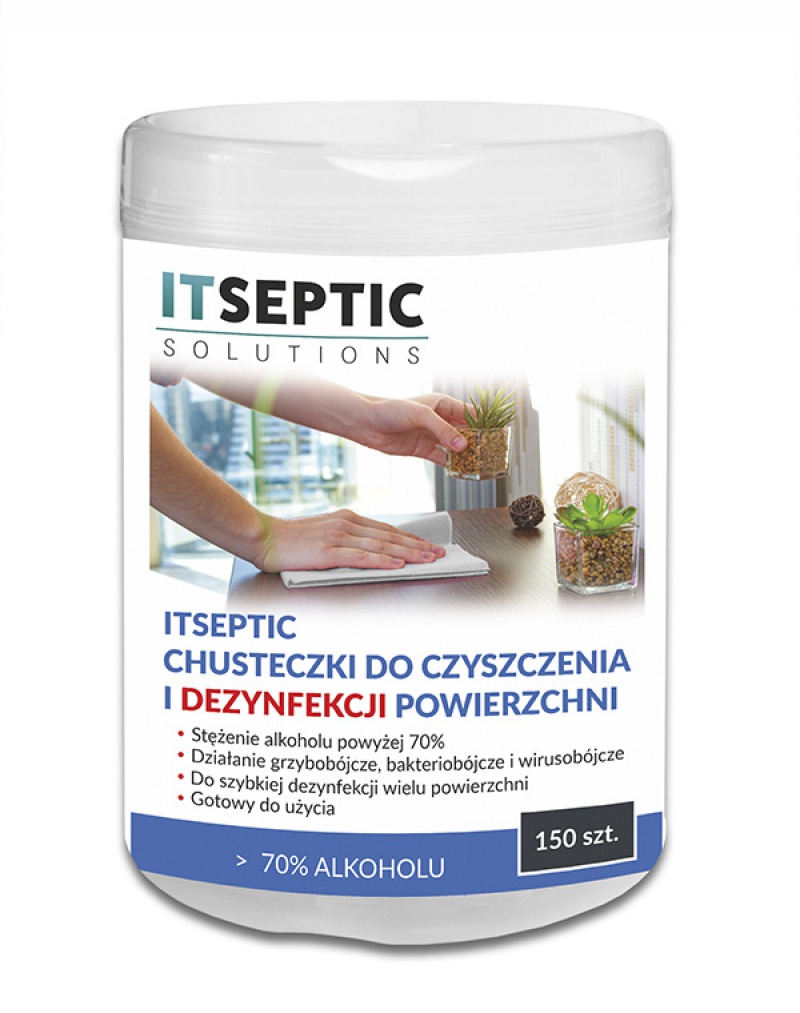 235475-219286-chusteczki_do_czyszczenia_i_dezynfekcji_powi-800w Chusteczki do czyszczenia i dezynfekcji powierzchni ITSEPTIC, 150szt. - obrazek 1