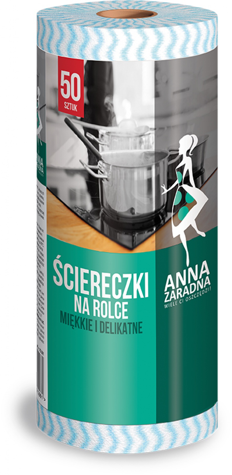 237476-219948-sciereczki_na_rolce_anna_zaradna_50_szt_-800w Ściereczki na rolce ANNA ZARADNA, 50 szt., niebieska fala - obrazek 1