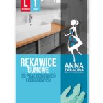 Rękawice gumowe ANNA ZARADNA, rozmiar L, pastelowa zieleń