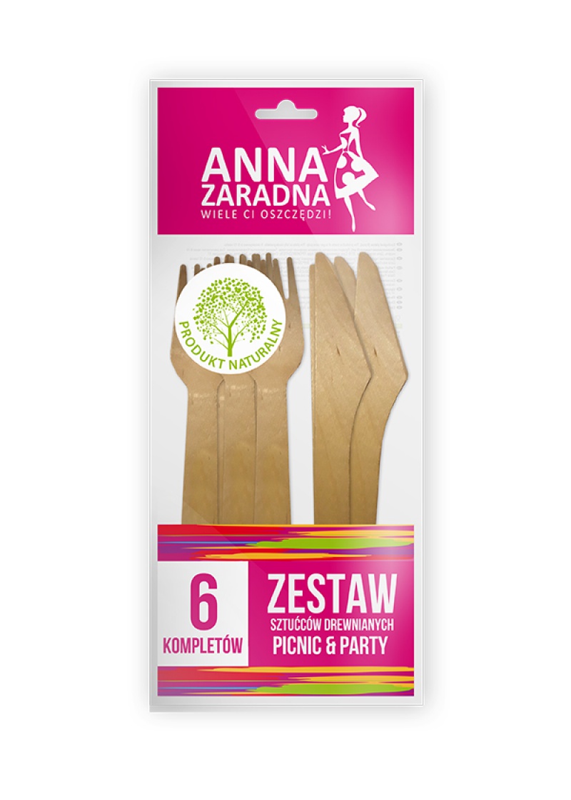 237550-220009-zestaw_sztuccow_drewnianych_anna_zaradna_6_k-800w Zestaw sztućców drewnianych ANNA ZARADNA, 6 kompletów, drewno - obrazek 1