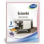 Ścierki domowe STELLA, zapach lawendy, 3 szt., lawendowy
