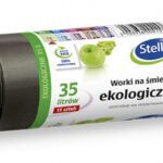 Worki na śmieci STELLA, ekologiczne, 35 l, 15 szt., czarny