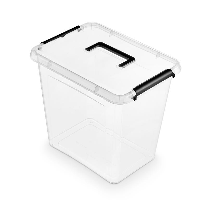 238544-220631-pojemnik_do_przechowywania_orplast_simple_bo-800w Pojemnik do przechowywania MOXOM Simple box, 30l, z rączką, transparentny - obrazek 1