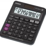 Kalkulator biurowy CASIO MJ-120D PLUS, 12-cyfrowy, 126,5x148mm, czarny