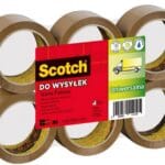 Taśma pakowa do wysyłek SCOTCH® Hot-melt (371), 50mm, 66m, brązowa (opakowanie 6 szt.)
