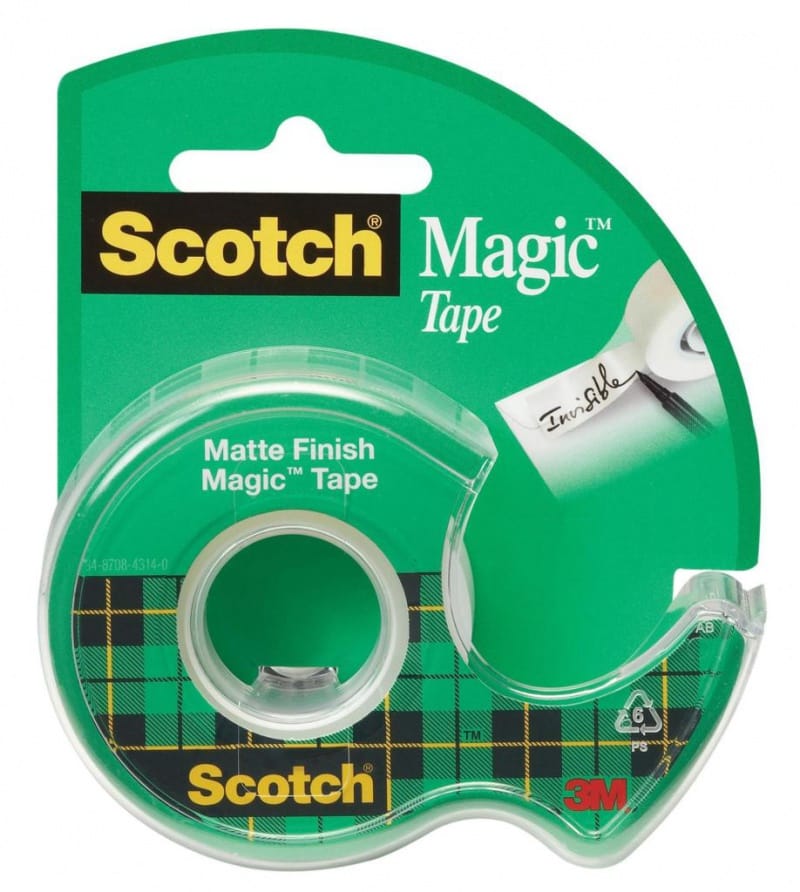 246659-62109-tasma_biurowa_scotch_magic_890_8_1975_matowa_-800w Taśma biurowa SCOTCH® Magic™ (890; 8-1975), matowa, z dyspenserem, 19mm, 7, 5m - obrazek 1