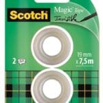 Taśma biurowa SCOTCH® Magic™ (8-1975R2), matowa, 19mm, 7,5m, 2szt.