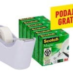Taśma biurowa SCOTCH® Magic™(C18-6L), matowa, 19mm, 33m, 6szt., podajnik C-18 GRATIS