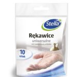 Rękawice uniwersalne STELLA, 10szt., przezroczyste