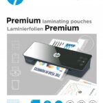 Folie laminacyjne HP PREMIUM A4, dziurkowanie, 125 mic, 25 szt., przezroczyste/połysk