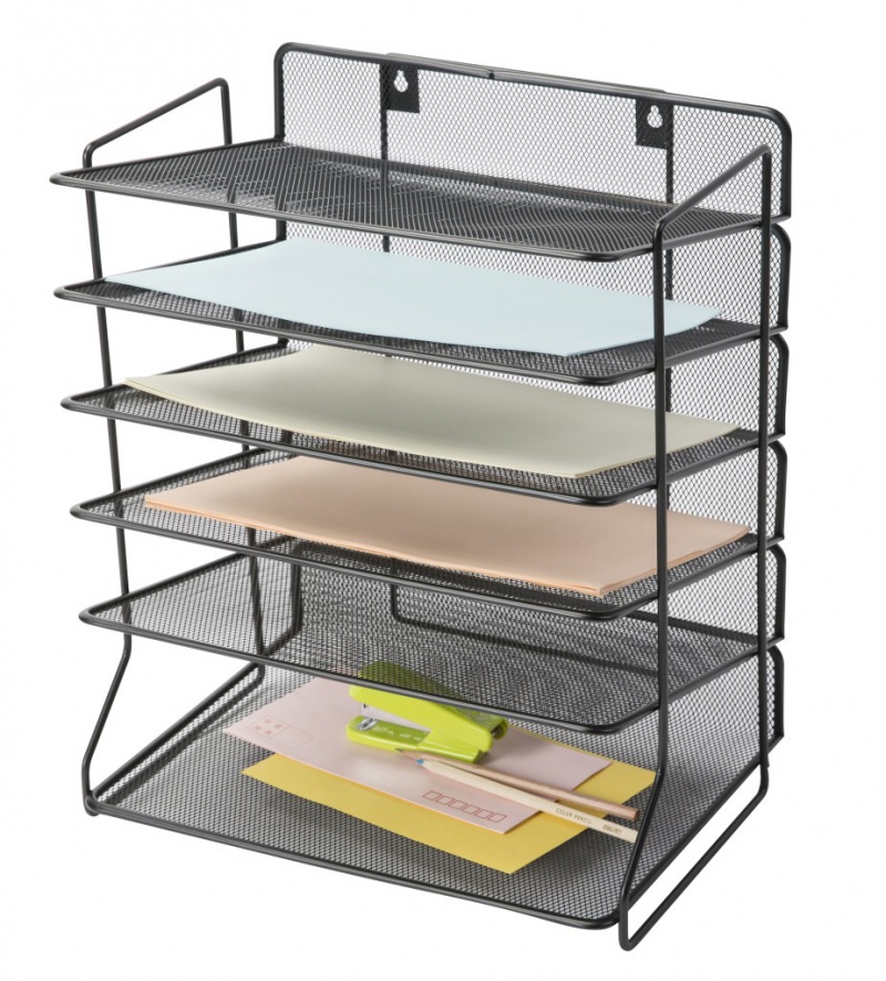 252061-71909-sorter_na_dokumenty_q_connect_office_set_meta-800w Sorter na dokumenty Q-CONNECT Office Set, metalowy, 6 półek, czarny - obrazek 1