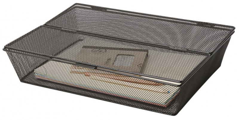 252062-71910-pojemnik_na_dokumenty_q_connect_office_set_me-800w Pojemnik na dokumenty Q-CONNECT Office Set, metalowy, A4, zamykany, czarny - obrazek 1