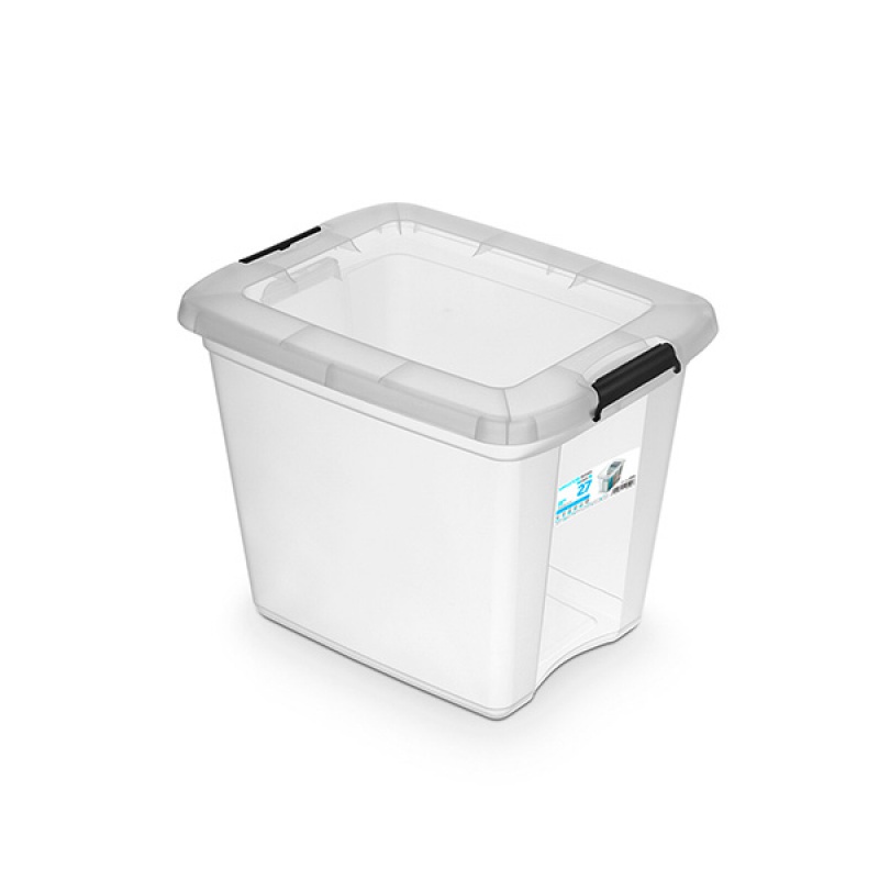 253319-230069-pojemnik_do_przechowywania_orplast_robustore-800w Pojemnik do przechowywania MOXOM, RobuStore, 27l, z klipsami, transparentny mleczny - obrazek 1