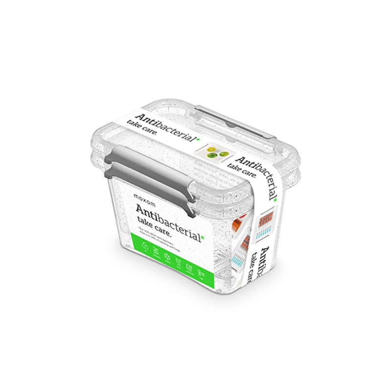 253862-218604-zestaw_pojemnikow_antybakteryjnych_orplast_a-800w Zestaw pojemników antybakteryjnych MOXOM Antibacterial, 2x0,65l, transparentny - obrazek 1