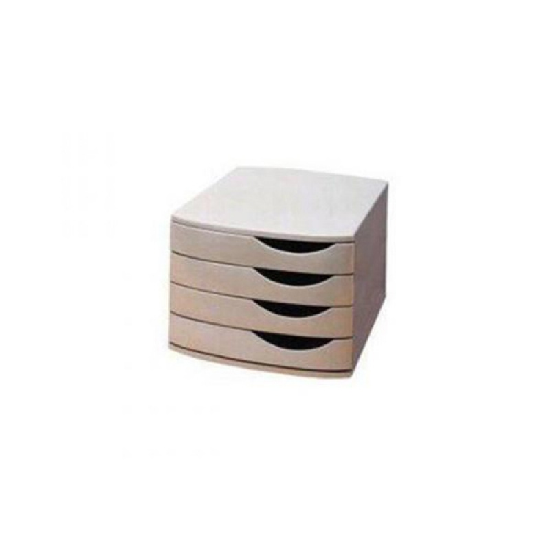 257163-232896-zestaw_4_otwartych_szuflad_na_dokumenty_szar-800w Zestaw 4 otwartych szuflad na dokumenty, szary - obrazek 1