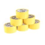 Taśma pakowa OFFICE PRODUCTS, 48mm x 50y, 36mic, EAN na 1szt., zółta (opakowanie 6 szt.)