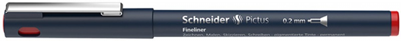 259291-234429-cienkopis_schneider_pictus_0_2_mm_czerwony-800w Cienkopis SCHNEIDER Pictus, 0,2 mm, czerwony - obrazek 1