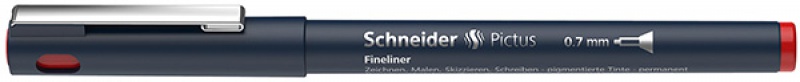 259355-234445-cienkopis_schneider_pictus_0_7_mm_czerwony-800w Cienkopis SCHNEIDER Pictus, 0,7 mm, czerwony - obrazek 1