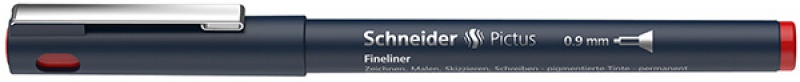 259371-234449-cienkopis_schneider_pictus_0_9_mm_czerwony-800w Cienkopis SCHNEIDER Pictus, 0,9 mm, czerwony - obrazek 1