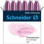 Naboje do piór SCHNEIDER, 6 szt., lilac / liliowy