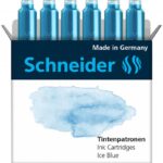 Naboje do piór SCHNEIDER, 6 szt., ice blue / błękitny
