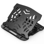 Podstawa pod laptopa z obrotowym podłożem Q-CONNECT, 25,5x28x2,2 cm, czarna
