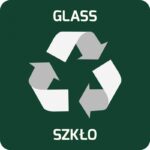 Naklejka samoprzylepna na kosze EKO ALDA, szkło
