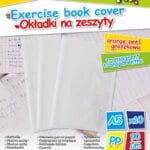 Okładka na zeszyt GIMBOO, groszkowa, A5, 90mikr., transparentna (opakowanie 10 szt.)