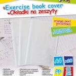 Okładka na zeszyt GIMBOO, groszkowa, A4, 90mikr., transparentna (opakowanie 10 szt.)