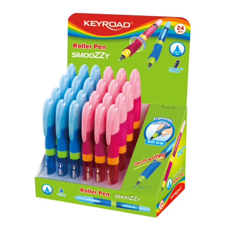 264987-70486-pioro_kulkowe_keyroad_smoozzy_writer_0_7mm_pa-800w Pióro kulkowe KEYROAD SMOOZZY Writer, 0,7mm, pakowane na displayu, mix kolorów (opakowanie 24 szt.) - obrazek 1