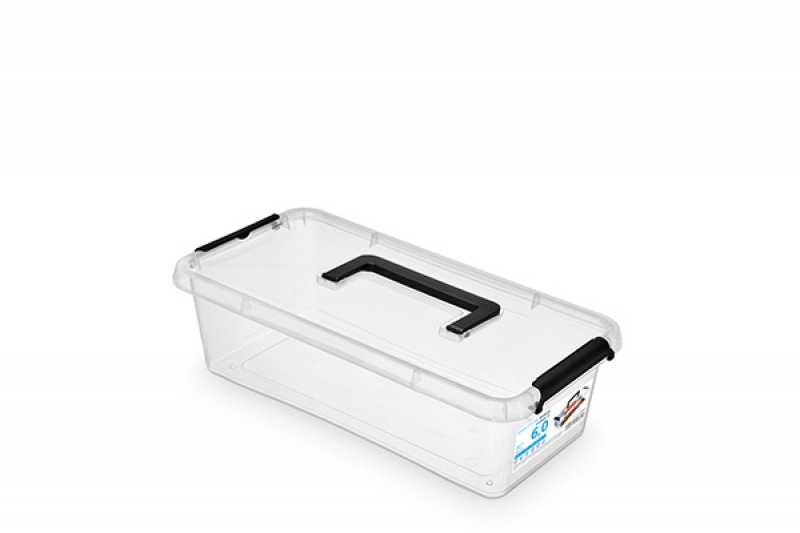 276267-266066-pojemnik_do_przechowywania_orplast_simple_bo-800w Pojemnik do przechowywania MOXOM Simple box, 6l, z rączką, transparentny - obrazek 1