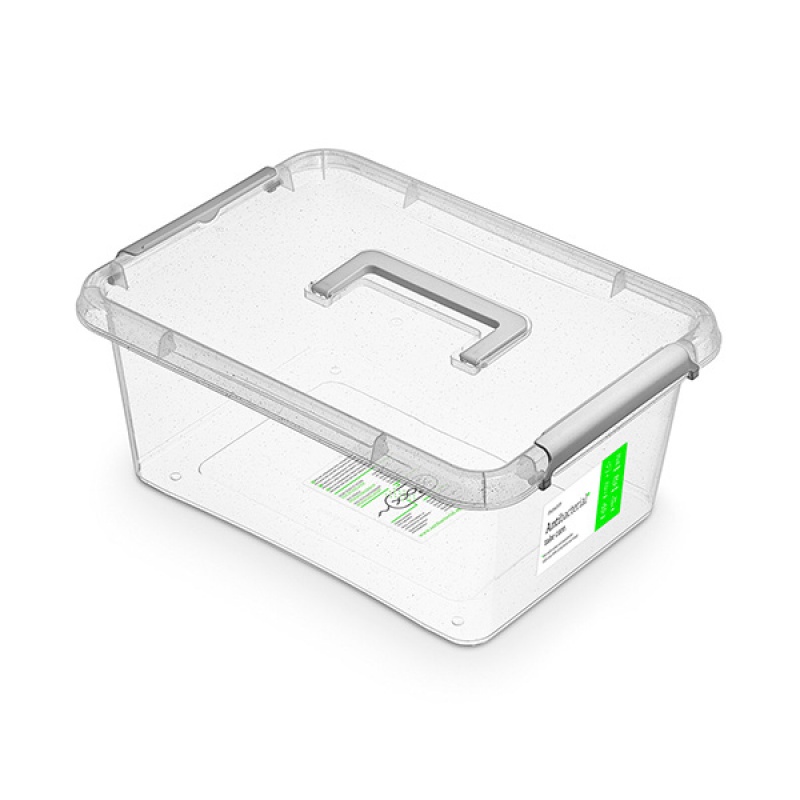 276299-266100-pojemnik_antybakteryjny_orplast_antibacteria-800w Pojemnik antybakteryjny MOXOM Antibacterial, z rączką, 12,5l, transparentny - obrazek 1