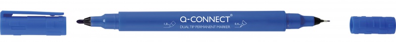 276402-266226-marker_do_plyt_cd_dvd_q_connect_dual_0_4mm_i-800w Marker do płyt CD/DVD Q-CONNECT, Dual, 0,4mm i 1 mm (linia), niebieski (opakowanie 10 szt.) - obrazek 1