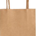 Torebka na prezenty KRAFT, papierowa, 12x5,5x15cm, gr. 125g/m2, brązowa (opakowanie 20 szt.)