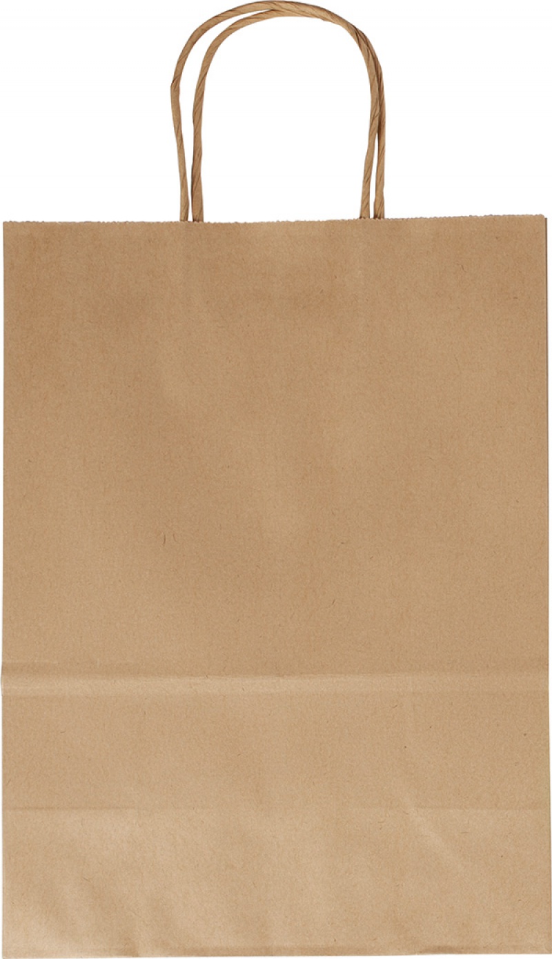 277398-270048-torebka_na_prezenty_kraft_papierowa_24x12x31-800w Torebka na prezenty KRAFT, papierowa, 24x12x31 cm, gr. 125g/m2, brązowa (opakowanie 20 szt.) - obrazek 1