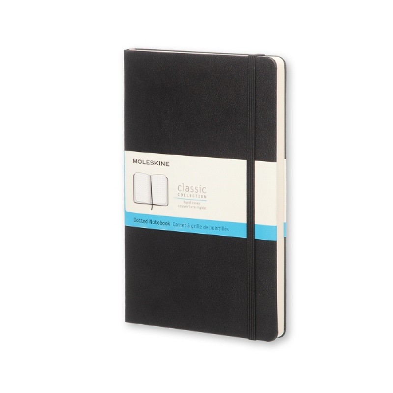 280087-278434-notes_moleskine_classic_l_13x21cm_w_kropki_t-800w Notes MOLESKINE Classic L (13x21cm) w kropki, twarda oprawa, 240 stron, czarny - obrazek 1