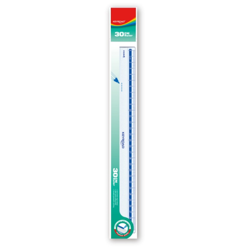 280839-278762-linijka_plastikowa_keyroad_30_cm_zawieszka_t-800w Linijka plastikowa KEYROAD, 30 cm, zawieszka, transparentna - obrazek 1