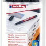 Foliopis e-141/4 F EDDING, 0,6mm, 4 szt., zawieszka, mix kolorów