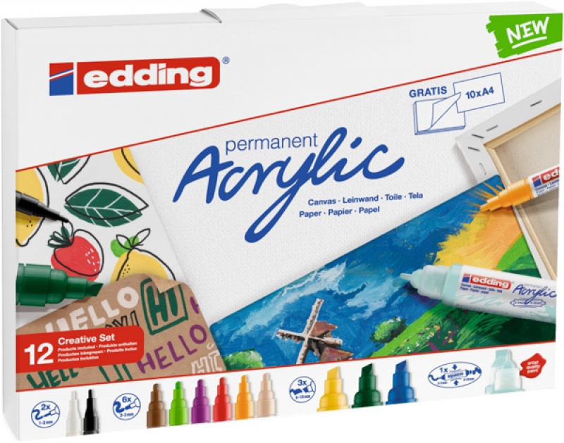 283844-288966-marker_akrylowy_125_edding_12_kolorow-800w Marker akrylowy /125 EDDING, 12 kolorów - obrazek 1