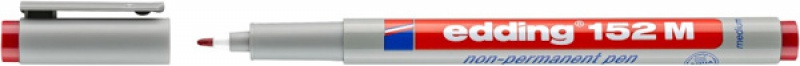 284215-289153-marker_zmywalny_e_152_m_edding_1mm_czerwony-800w Marker zmywalny e-152 M EDDING, 1mm, czerwony (opakowanie 10 szt.) - obrazek 1